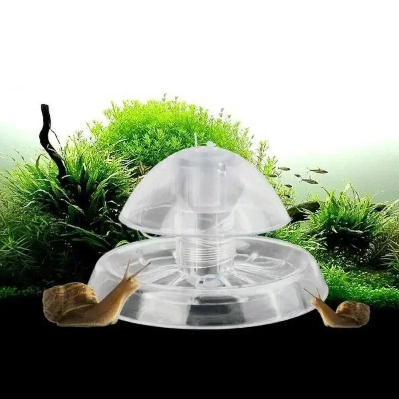 Marine Aquarium - 2026 Neu 6/8CM Klare Plastik-Schneckenfalle Aquarium